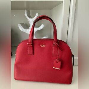 KATE SPADE NEWYORK Cameron Street Lottie Red Leather Medium Purse Handbag
